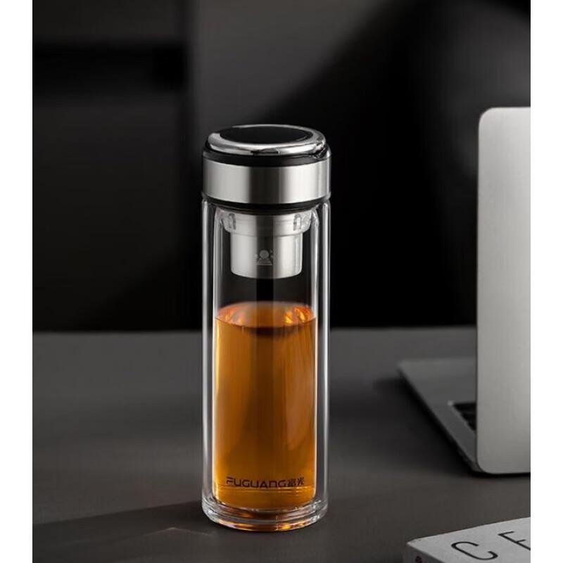 FUGUANG G2203-SH Double-Layer Insulated Glass Tea Cup