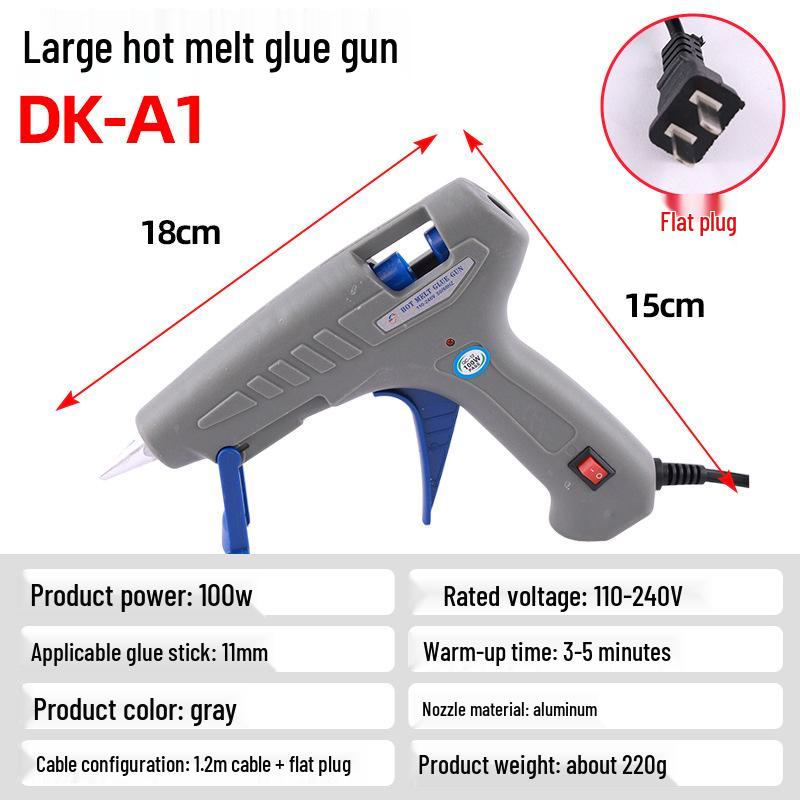 High-Temperature 7/11mm Manual Hot Melt Glue Gun with Glue Sticks