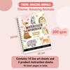 Spiral-Bound Watercolor Workbook Flower Scenery Animal Coloring Sketchbook  Painting