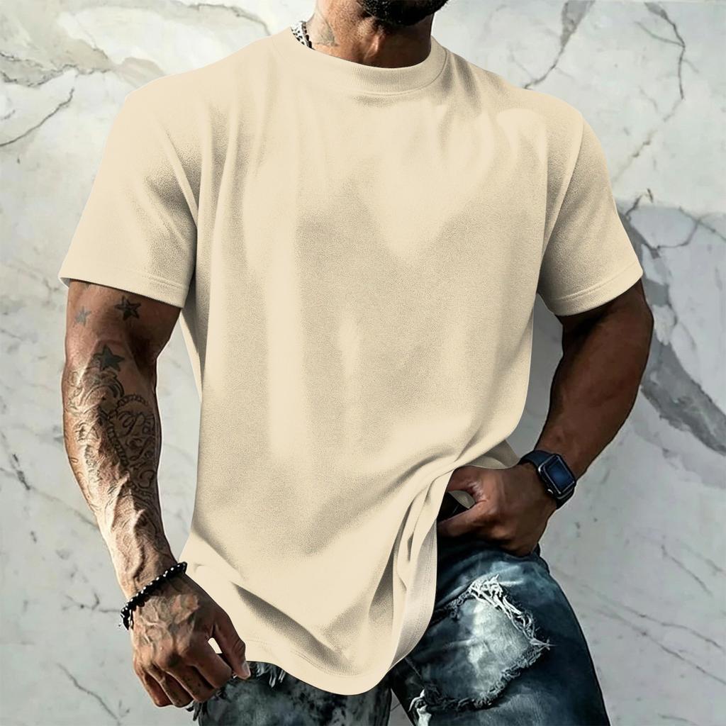 Men's Vintage Short Sleeve T Shirt Loose Fit Breathable Summer Sports Streetwear Casual Everyday Basic Top