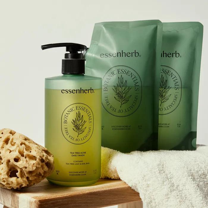 Tea Tree Acne Daily Wash Variety Edition (Main Product 500ml + Refill 300mlx2EA)