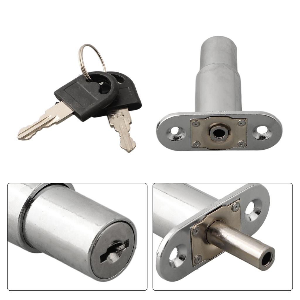 Door Latch Single Open Security Sliding Sliver 1pcs