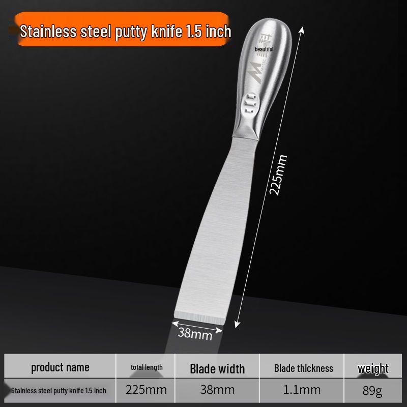 Verdicktes Edelstahl Einteiliges Spachtelmesser & Schaber