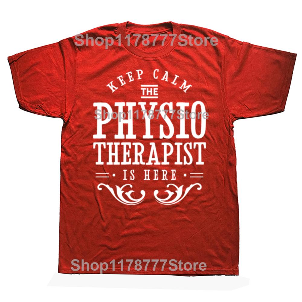 Funny Physiotherapy Physiotherapist T Shirts Cotton Streetwear Birthday Gifts Mens Clothing Casual Loose Oversized T Shirt