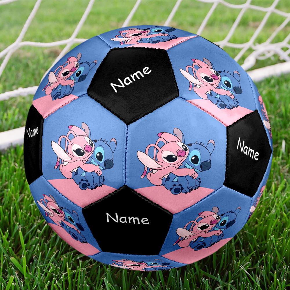 Custom Name Stitch Theme Size 5 Soccer Ball, Suitable for Both Indoor and Outdoor Matches, a Gift Suitable for Everyone.