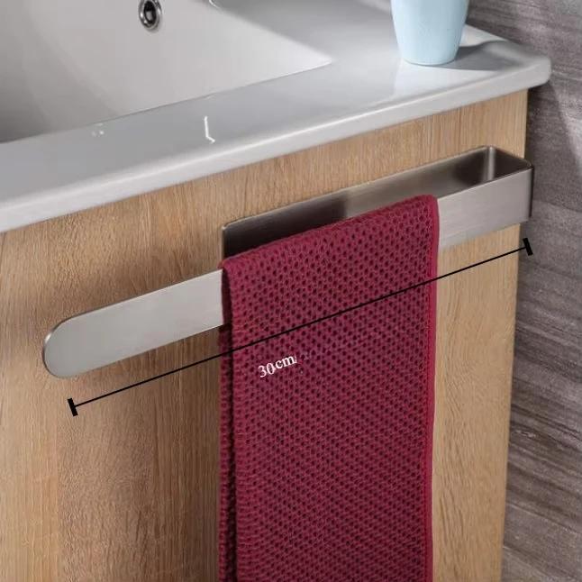 

Кільце для рушників для рук Самоклеючий рушник для ванної кімнати Кухня для рушників Тримач для рушників для рук На стіні Нержавіюча сталь Матовий чорний