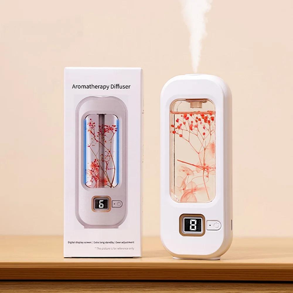 6 Trybów Dyfuzor Aromatu Montowany na Ścianie Dozownik Odświeżacza Powietrza Zapach Olejek Eteryczny Nawilżacz Powietrza Aromaterapia white