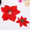 New Poinsettia Bouquet - Christmas Flannel Flower Decoration