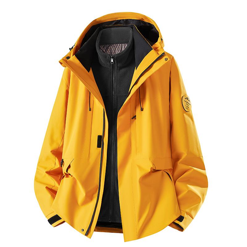 Camel Couples' Jackets, Outdoor Single-layer Windbreaker Jackets, Men's Thin Color-blocking Windproof Waterproof Jackets