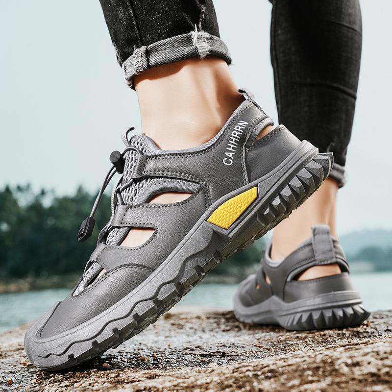 Fashion CYYTL Mens Sandals Casual Shoes Beach Summer Sneakers Outdoor Walking Comfort Luxury Designer Leather Fashion Breathable Sport