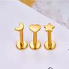 5Pcs/lot Lover Gift ASTM F136 Titanium 16G Cartilage Tragus Earrings Ear Lip Helix Studs Tongue Nail Body Piercing Jewelry