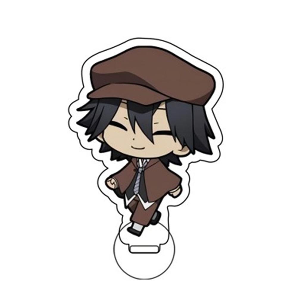 Acrylplattenschmuck Acryl-Ständer Puppe BSD Dazai Osamu Nakahara Chuuya Anime-Figur Modellplatte Schreibtischdekoration Weihnachtsgeschenke