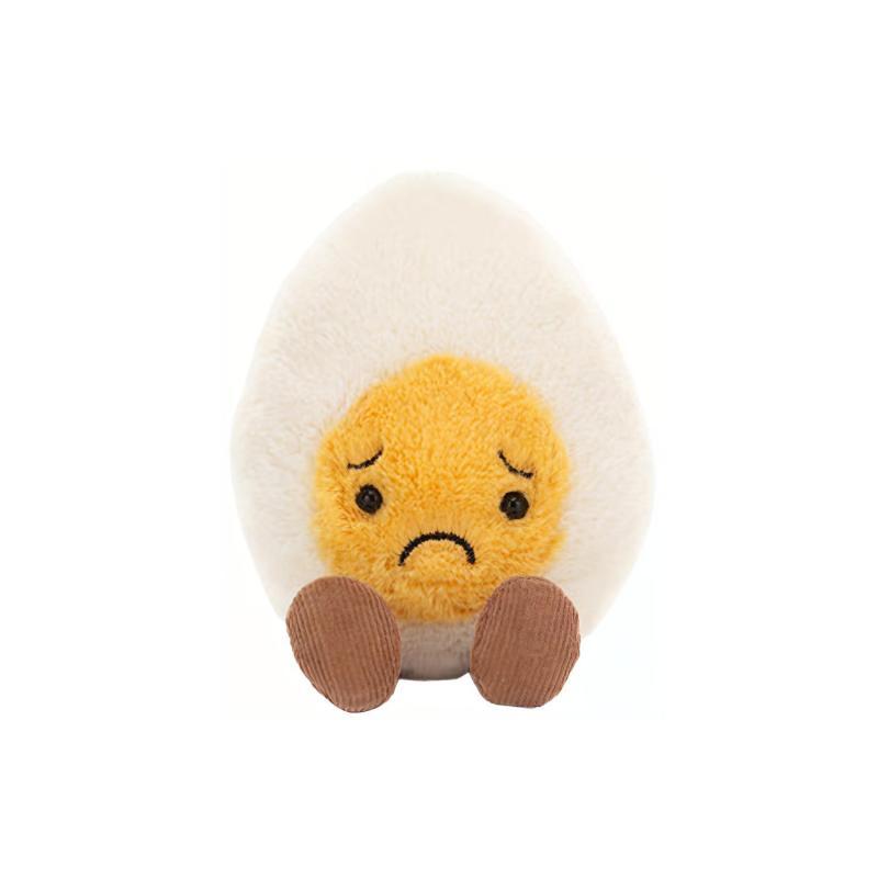

JELLYCAT Fun Food Series Sad Boiled Egg Soothing Doll Plush Doll 14cm High