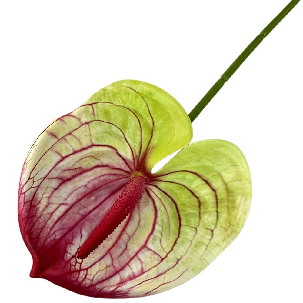 Soft Rubber Artificial Small Anthurium 60cm Simulation Plant Creative Fake Flower  DIY Accessories