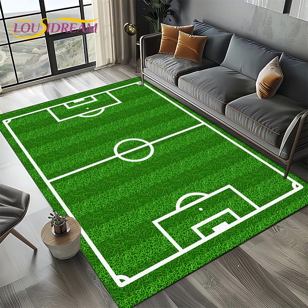 27 סגנונות שטיח דשא כדורגל כדורגל ספורט לסלון חדר שינה בית קישוט ספה, שטיח אזור לילדים משטח רצפה מונע החלקה