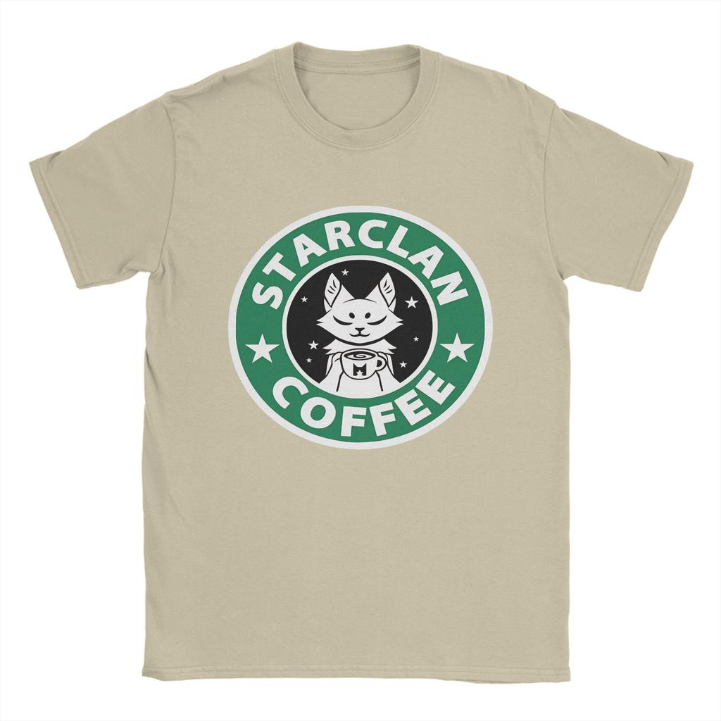 Streetwear TShirt Summer StarClan Coffee Leisure TShirts Samurai Cat Cotton Tee Shirt for Unisex Y2K Wholesale Short Sleeve Tees
