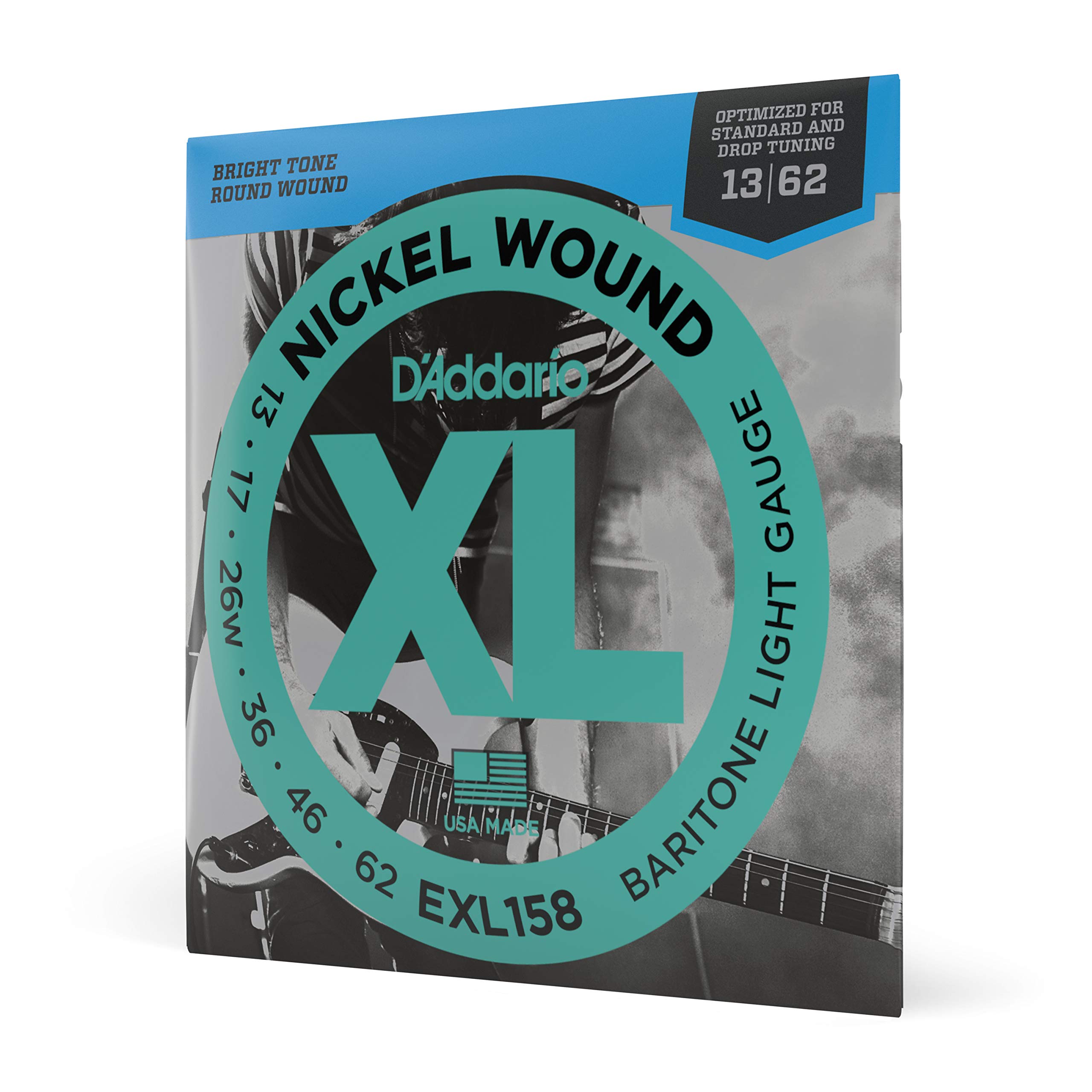 electric guitar strings XL Nickel Baritone Light EXL158 D Addario .013-.062