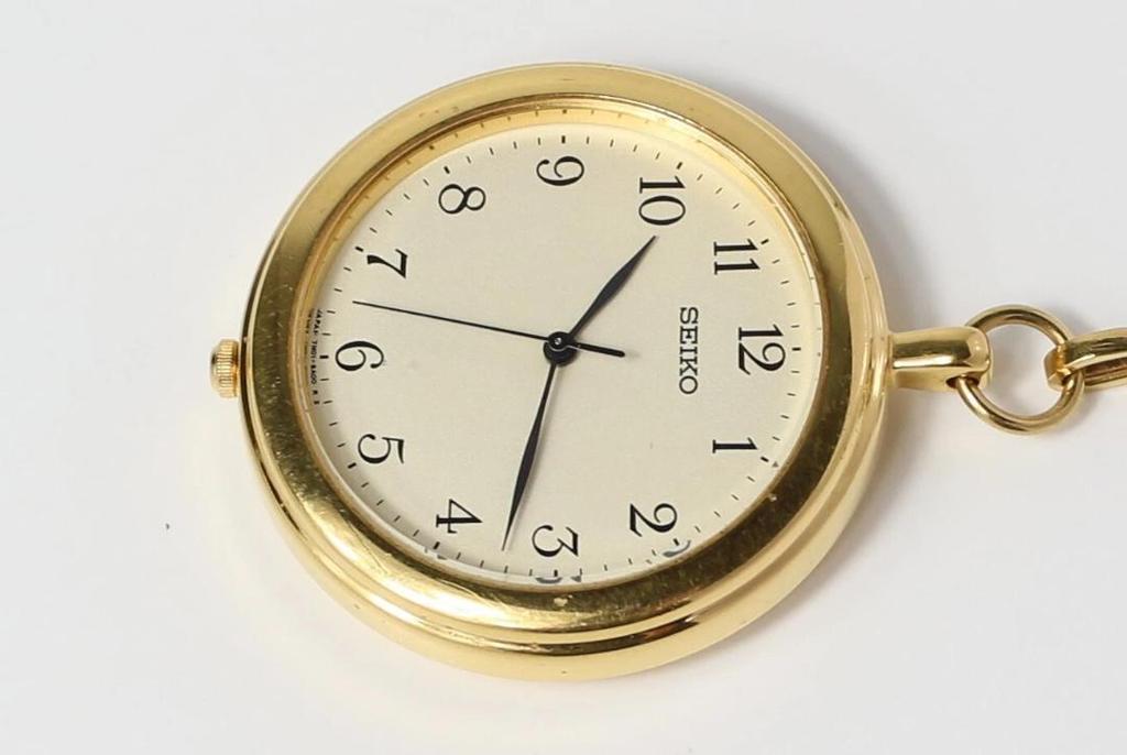 [USED] SEIKO 7N01-9A00 Vintage Pocket Watch