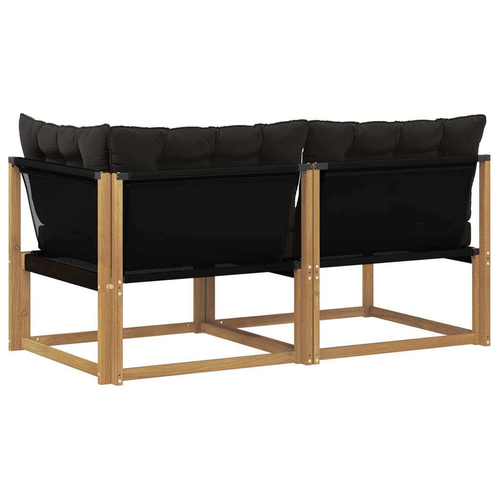 Modular Sofa Units with Cushions White 162.5 x 83 x 73 cm