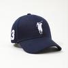 (azul marinho) Boné Polo Boné de Basebol Esportivo Clássico Chapéu Cavalo Grande Cavaleiro Lazer Bordado Não. 3