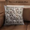 2D Exquisite Floral Patterned Decorative Cushion Covers Pattern Cushion Cover Suitable For Sofa Bedroom Car Pillow Cover