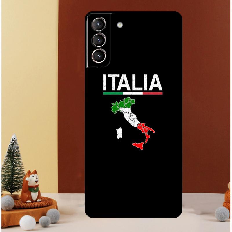 Italy Flag Vintage Italian Case For Samsung Galaxy S23 S24 Ultra S8 S9 S10 S22 Plus Note 10 20 Ultra S20 S21 FE Cover