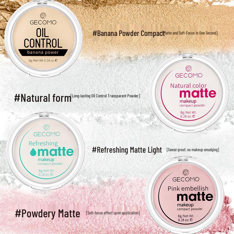 Gemon Matte Banana Powder: Sweatproof, Waterproof Foundation and Concealer – Semi-Transparent for Students