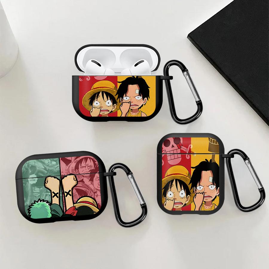 Cartoon One Piece Case For Airpods 3 Pro3 2 4 Pro2 Pro 1 Earphone Cases Cover