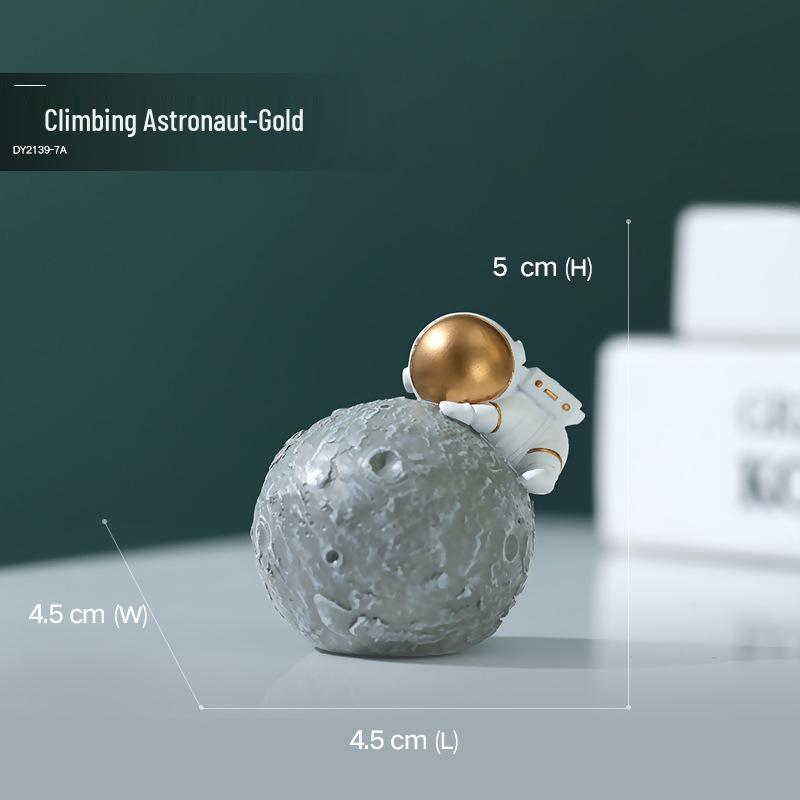 Astronaut Phone Holder, Pen Holder, and Tissue Box for Living Room Resin Ornaments.