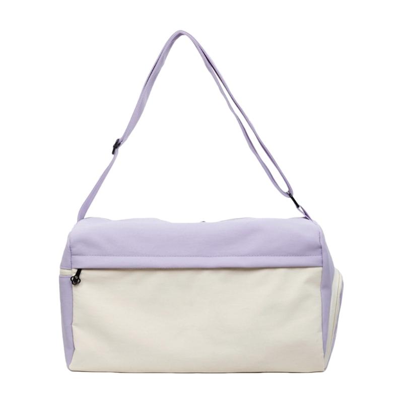 Дорожная сумка-даффл Weekender Сумка для ночевки Сумка для тренировок в спортзал Женские сумки для девушек Сумка через плечо Подарки Водонепроницаемая фиолетовый