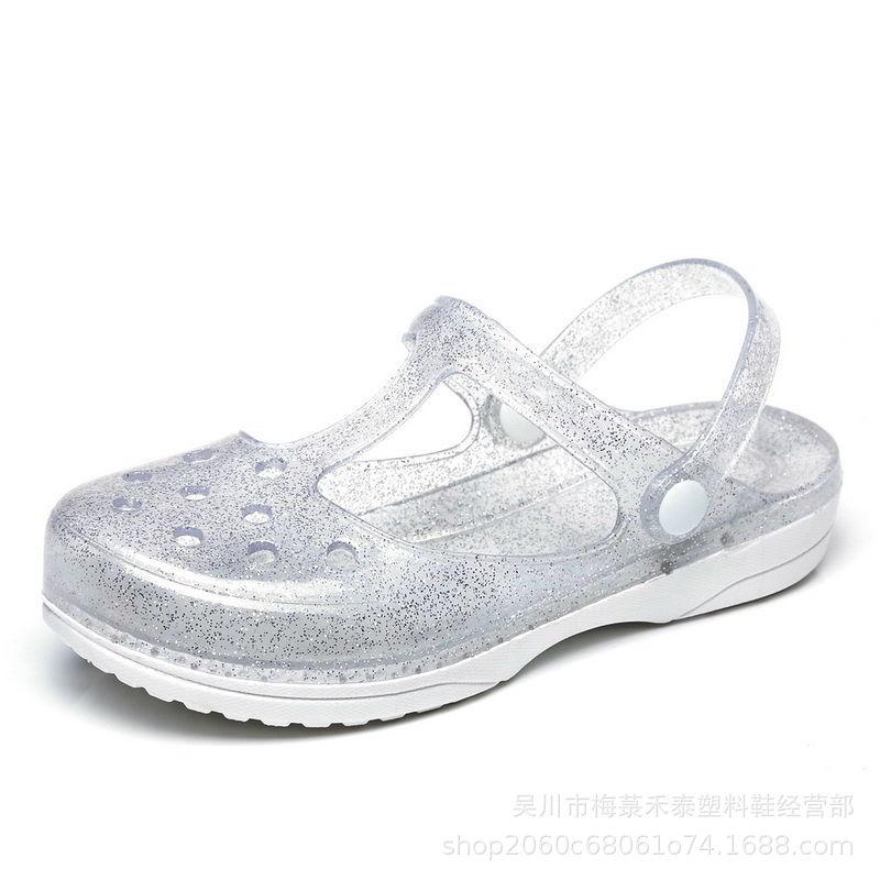 New Summer Hole Shoes Women's Sandals Jelly Shoes Women's Cool Slippers Nurse Shoes Garden Shoes