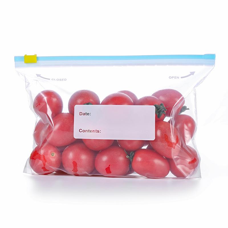 Food Grade Self-Sealing Slider-Lock Storage Bags for Refrigerators