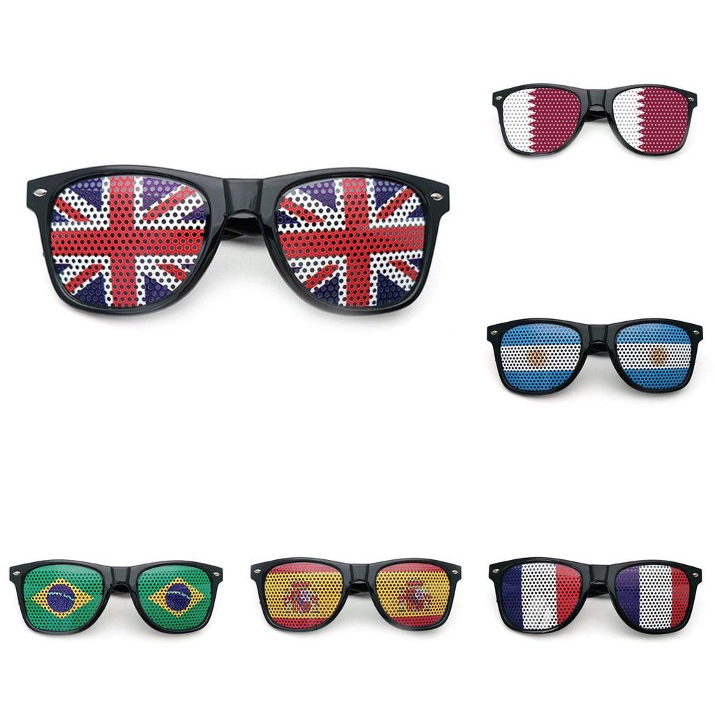 Patriotic England And France National Flag Sunglasses For Football Basketball