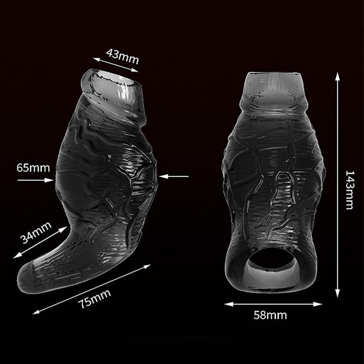 Penis Sleeve Penis Extender Condom Erection Cock Ring Delay Ejaculation Sex Toys for Men Adult Game Sex Shop