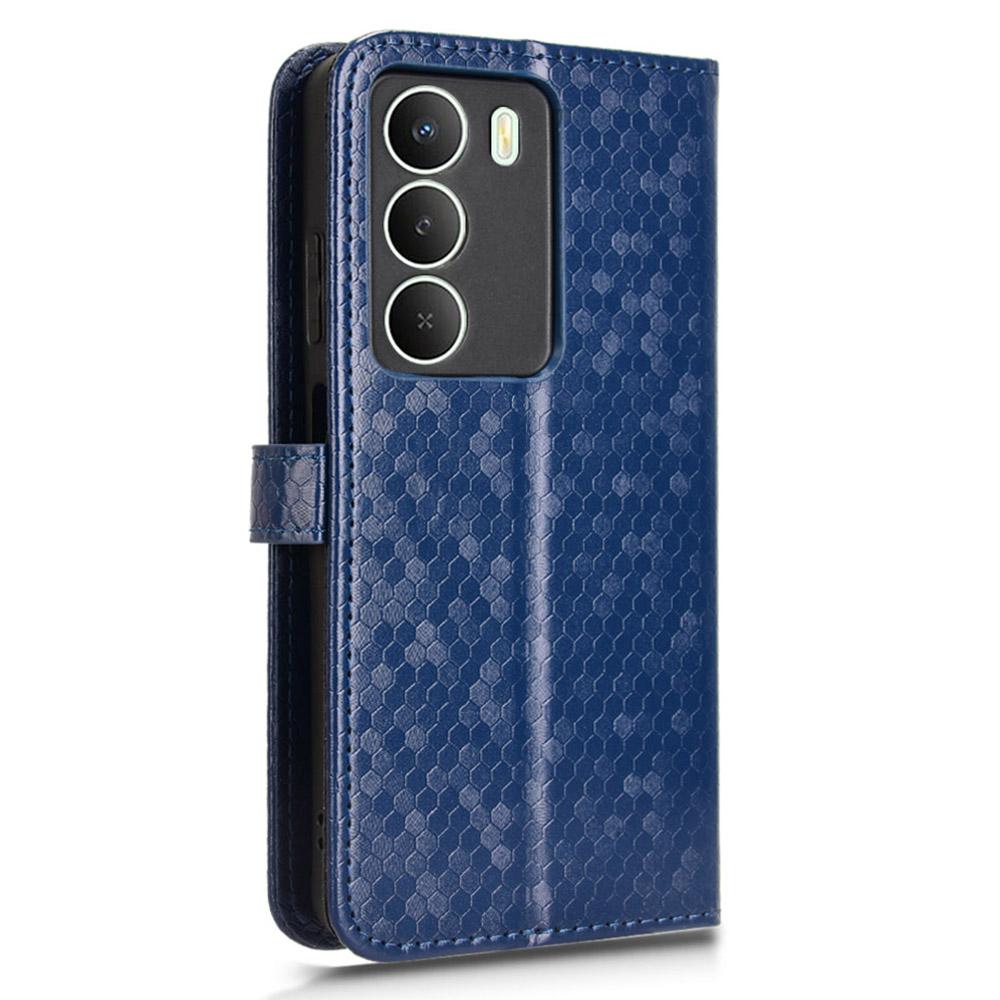 Pouzdro s peněženkou pro Realme 14x 5G/V70s 5G/V70 5G Vzor teček Ražba PU kůže Kryt na telefon