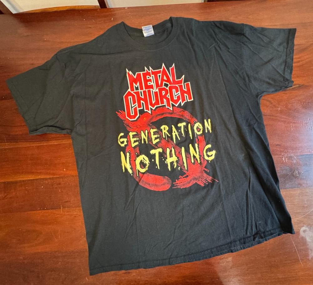 

METAL CHURCH GENERATION NOTHING Black Cotton Shirt Unisex All Sizes NZ1641 Unisex T-Shirt M