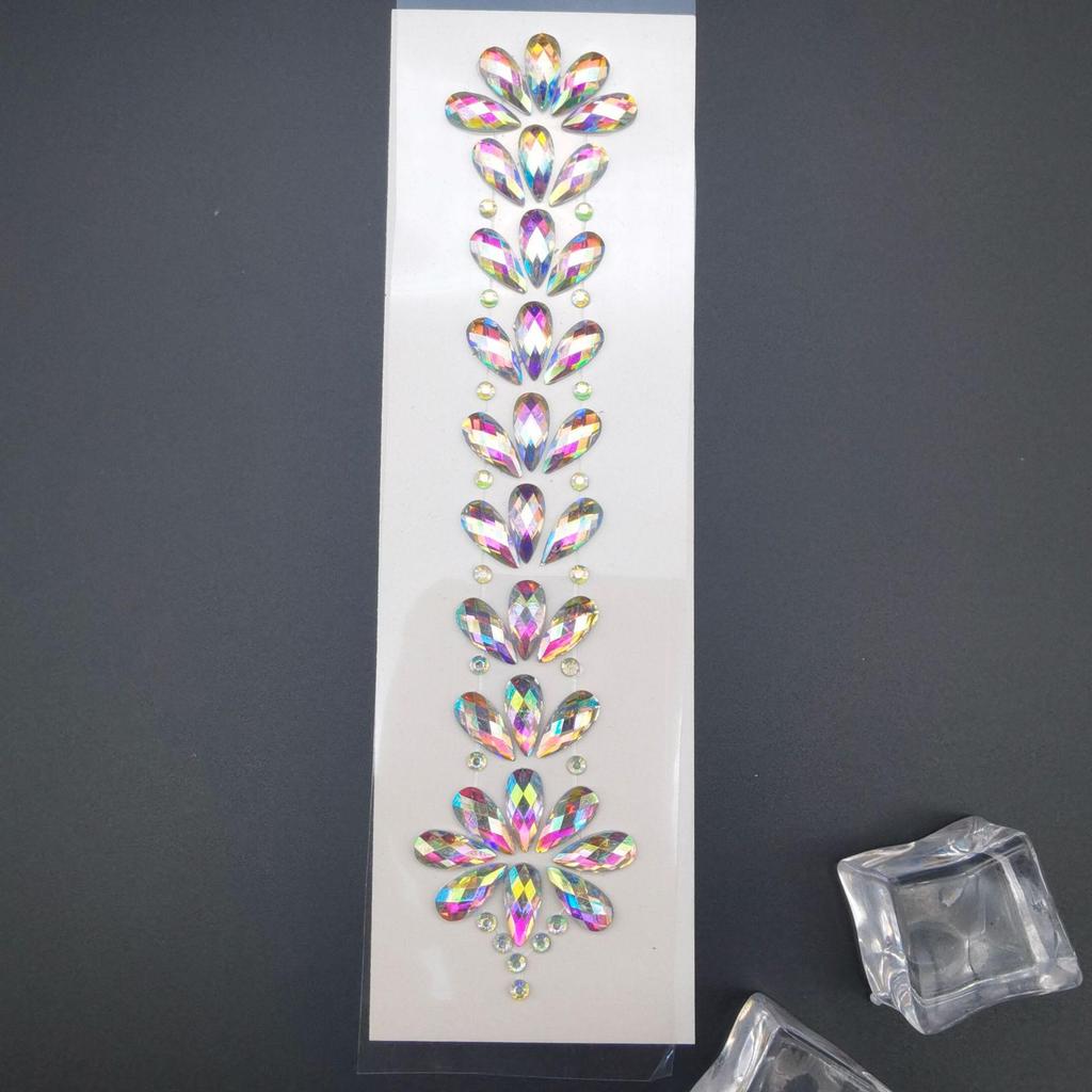 Rhinestone Masquerade Face Stickers for EDM & Carnival