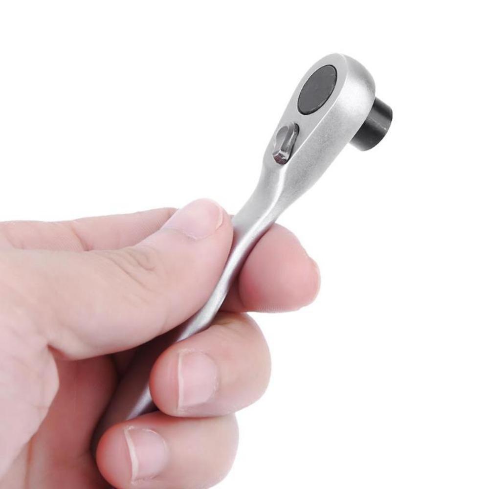 72 Teeth Mini 1/4 Inch Spanner Single-Ended Torque Ratchet Wrench Spanner Portable Repair Tools For Vehicle Bicycle Bike