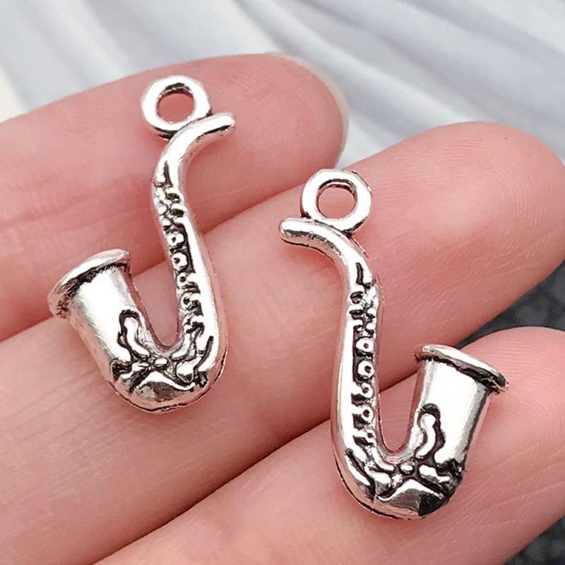 Vintage Music Instrument Charms Alloy Pendant DIY Bracelet Necklace Keychain Craft Jewelry Supplies