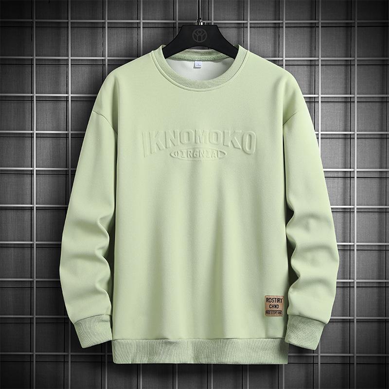 Мужские осенние свободные толстовки в корейском стиле Мужские повседневные футболки с длинными рукавами Мужские осенние пальто Мужские топы больших размеров M