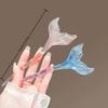 Transparent Hair Sticks Blue Women Scrunchie Headwear New Fish Tail Hairpin