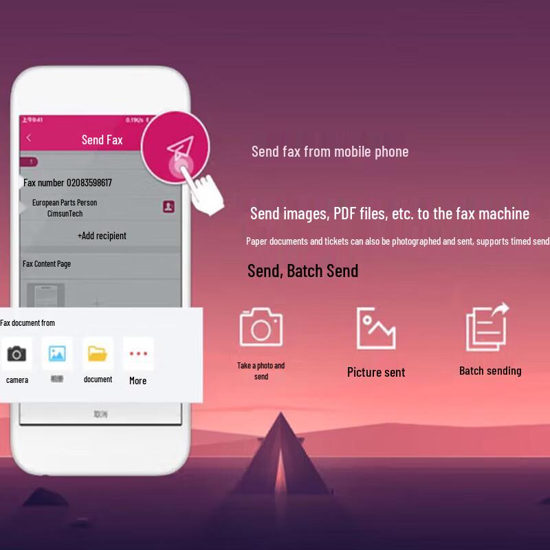 CimFAX CF-T68K2 Flagship Paperless Network Fax Server CN Plug (adapter Included)