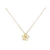 Micro-inlaid zircon flower necklace women's light luxury niche design collarbone chain simple temperament ear jewelry