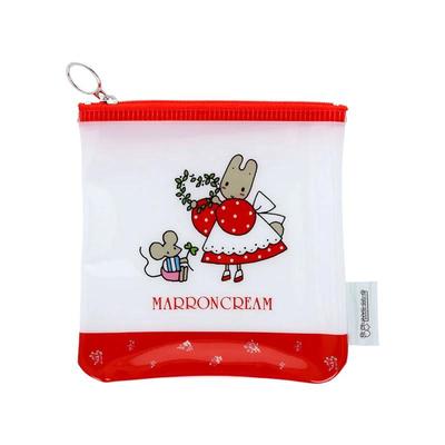 Sanrio MARRONCREAM Flat Square Pouch ( Retro ) Japan NEW