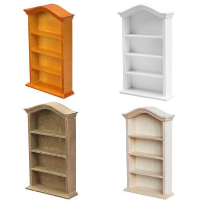 1:12 Mini Dollhouse Japanese-Style Retro Bookcase Cabinet