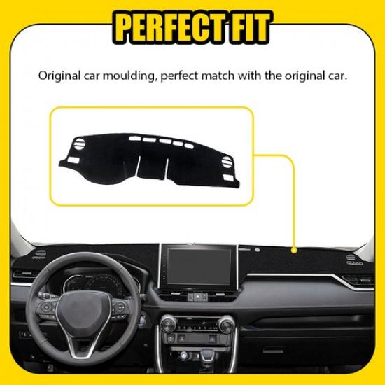 Dash Cover Antiskid Dashboard Mat Protector Sunshade For Toyota RAV4 -2024