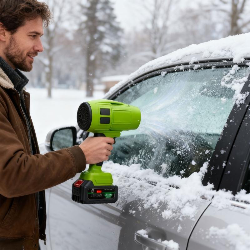 High Speed Cordless Blower 110V Rechargeable Handheld Device For Dust Removal Lightweight Design Includes And Ergonomic Grip