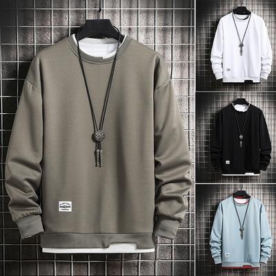 Übergroße Männer Sweatshirts Frühling Herbst Casual O-Neck Hoodies Männer Hip Hop High Street Pullover Harajuku Lose Sweatshirt 
