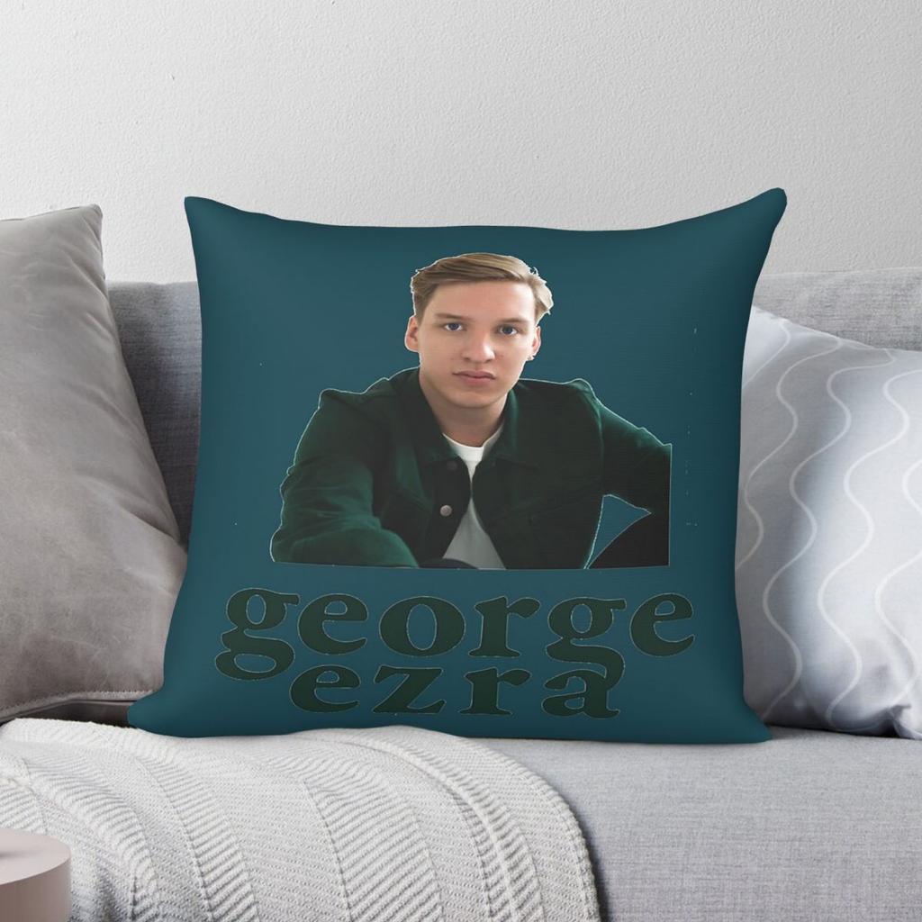 George Ezra Album Atindedek Square Pillowcase Polyester Linen Velvet Pattern Zip Decor Sofa Seater Cushion Case