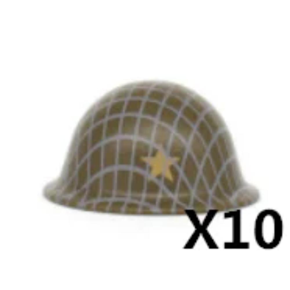 Military WWII MOC Hat Helmet Building Block German  US Soviet Soldier Figure Helmet M1 40 Beret  Accessories Brick Toy Gift K025